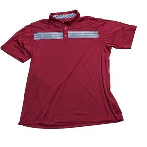 Bolle Golf Tech Men's Maroon Golf Pole Size XXL b-tech Striped